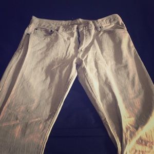 Light blue faded jeans